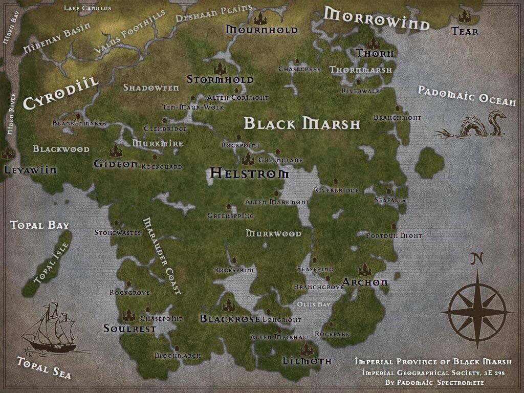 Карта Чернотопья